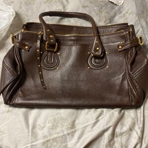 Hedy Manon Nice travel bag real leather interior pocket inside